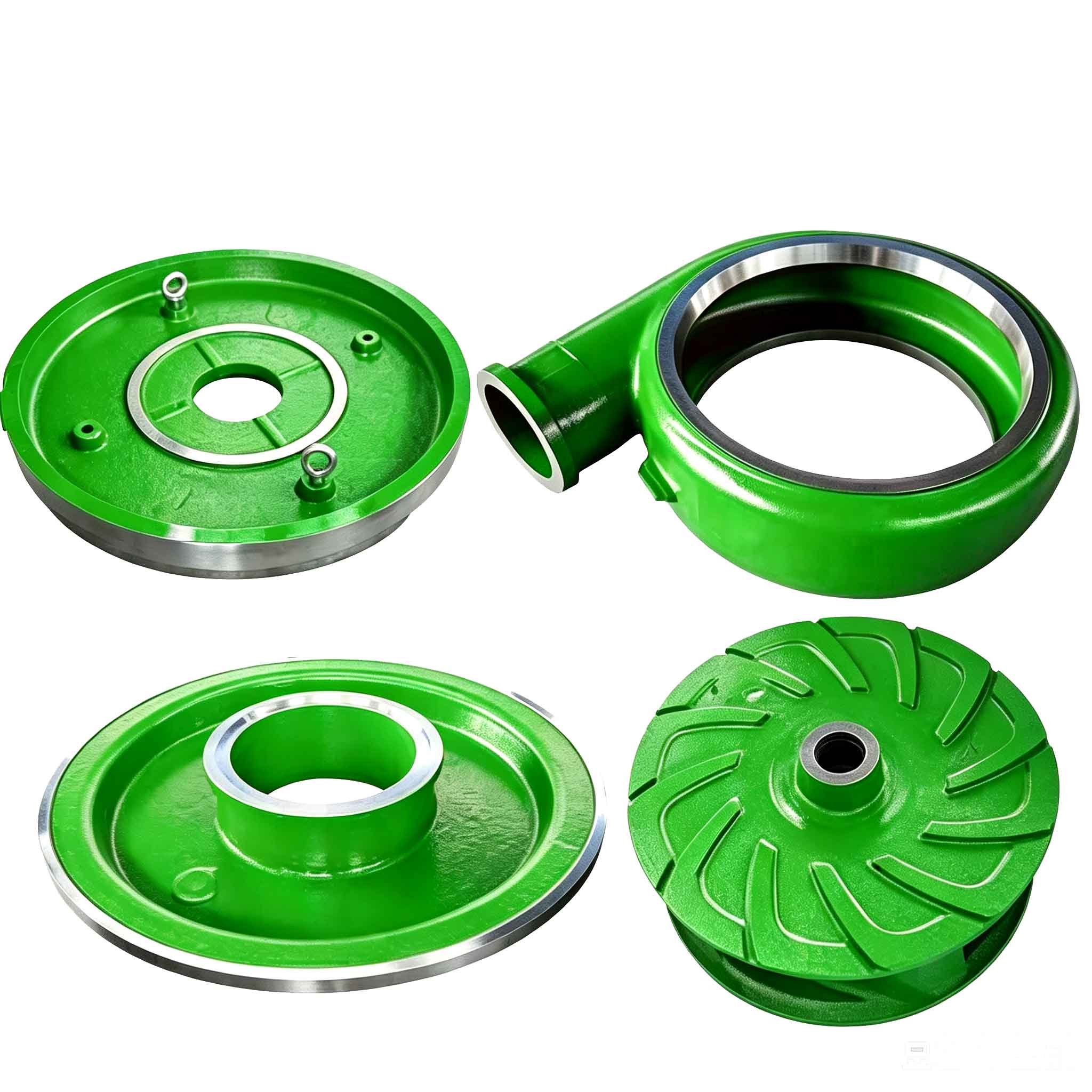 High-chrome metallic slurry pump parts