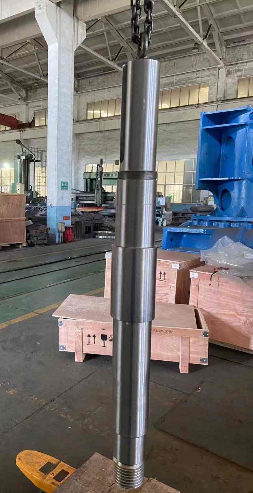 Pump shaft after machining