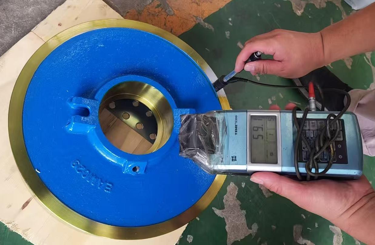 Frame plate liner insert — hardness inspection